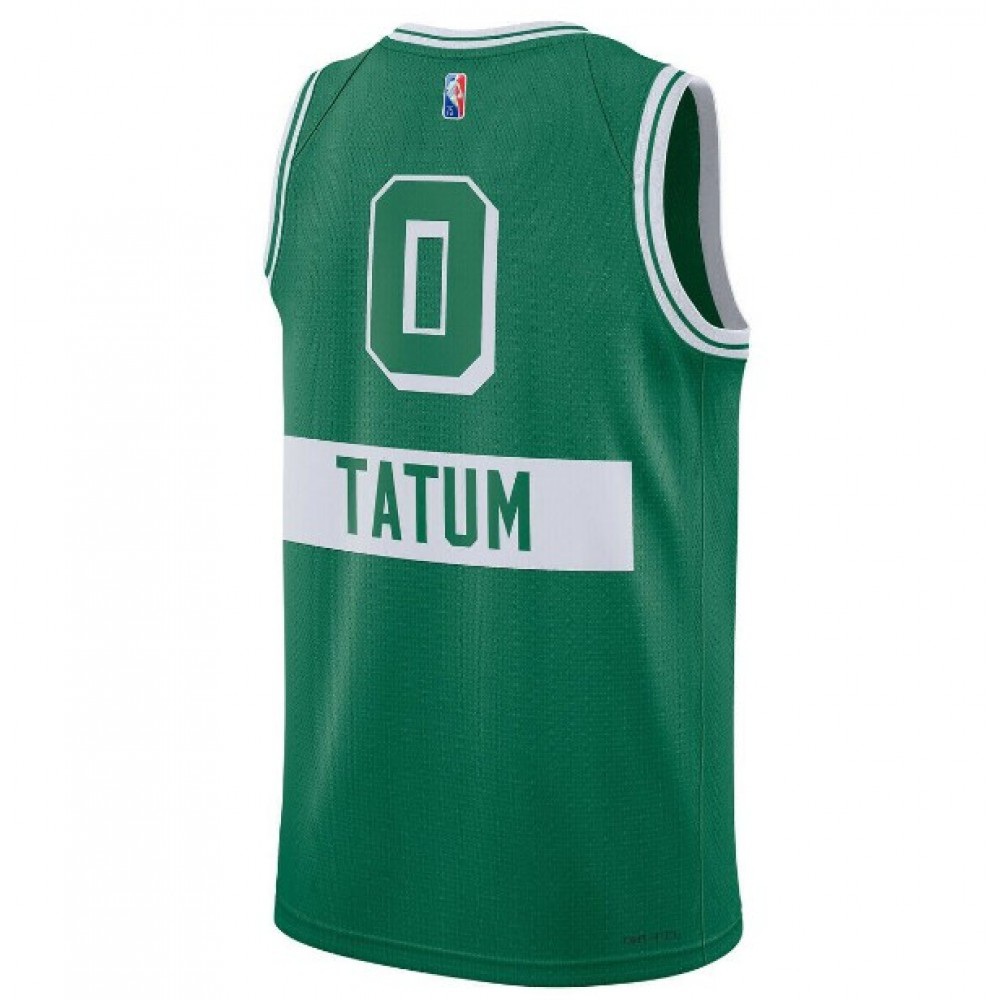 Men's Boston Celtics Jaylen Tatum #0 Green 2021/22 Swingman Jersey - City Edition-Pro Kit Vault | Brand New 26/27 Sports Jerseys